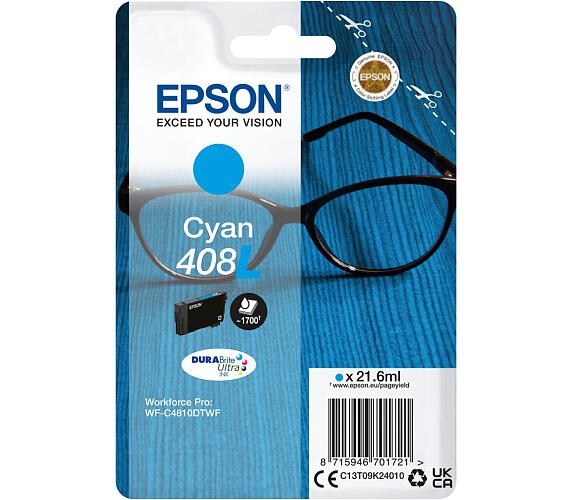 Epson EPSON Singlepack Cyan 408L DURABrite Ultra Ink (C13T09K24010) + DOPRAVA ZDARMA