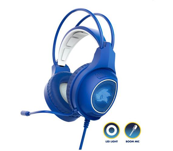 Energy Sistem Gaming Headphones ESG 2 Sonic,herní sluchátka s bílým LED osvětlením a podobiznou legendárního ježka Sonic (453320)