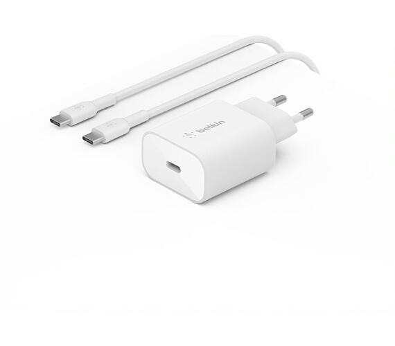 Belkin BOOST CHARGE™ 25W USB-C Power Delivery PPS nástěnná nabíječka + 1m USB-C na USB-C kabel