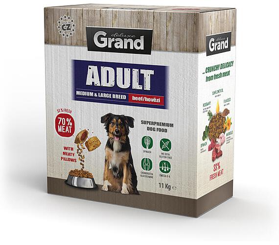 Grand Dry Adult medium&large breed hovězí 11kg