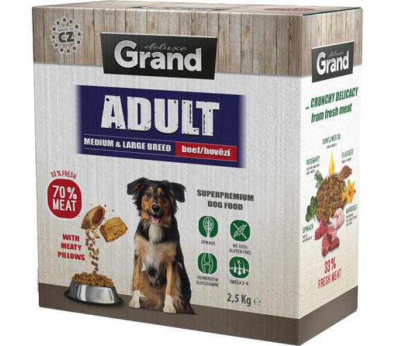 Grand Dry Adult medium&large breed hovězí 2,5kg
