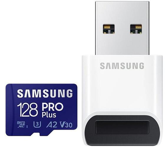 Samsung micro SDHC 128GB PRO Plus + USB adaptér (MB-MD128KB/WW)