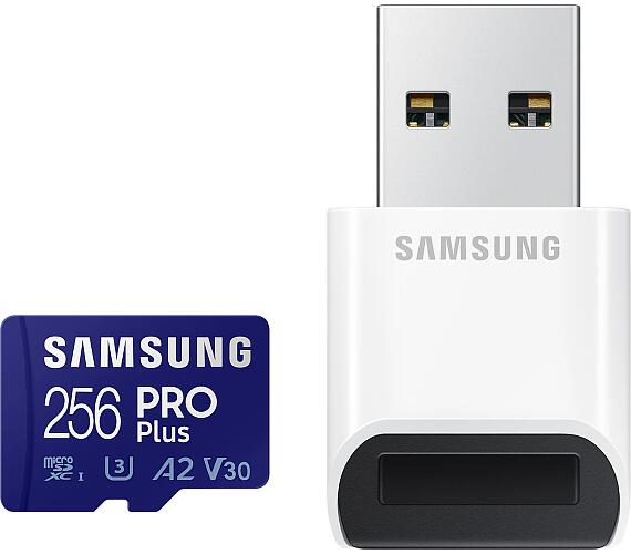 Samsung micro SDXC 256GB PRO Plus + USB adaptér (MB-MD256KB/WW)