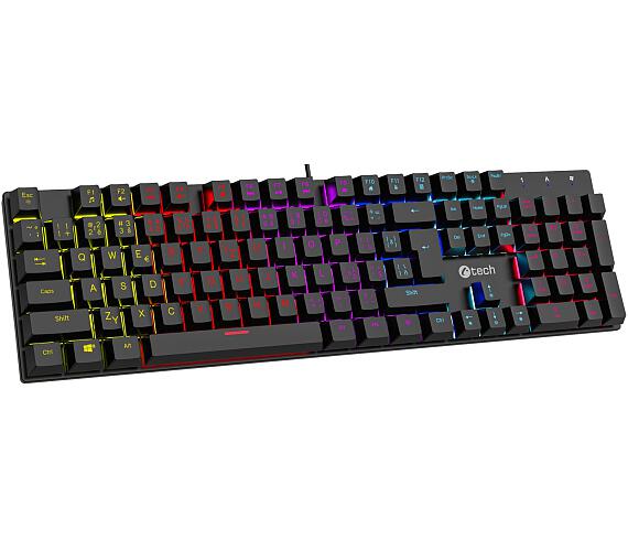 C-Tech c-TECH Morpheus RGB/Drátová USB/CZ-SK layout/Černá (GKB-11)