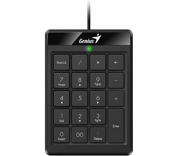 Genius NumPad 110/ Drátová/ USB/ slim design/ černá (31300016400)