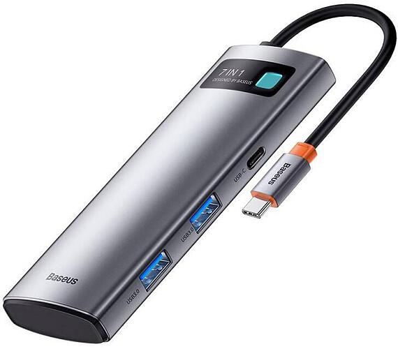 Baseus Metal Gleam Series 7v1 HUB Type-C (USB-C PD 100W + DOPRAVA ZDARMA