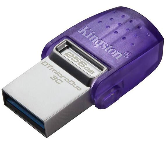 Kingston DataTraveler MicroDuo 3C/256GB/200MBps/USB 3.2/USB-A + USB-C/Fialová (DTDUO3CG3/256GB)