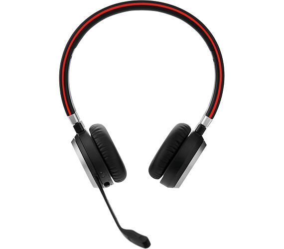Jabra Evolve 65 SE / Stereo / BT / Bezdrát / Černá-červená (6599-839-409)