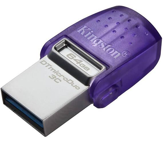 Kingston Flash Disk 64GB DataTraveler microDuo 3C 200MB/s dual USB-A + USB-C (DTDUO3CG3/64GB)