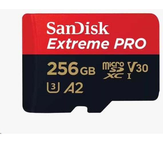 Sandisk micro SDXC karta 256GB Extreme PRO (200 MB/s Class 10