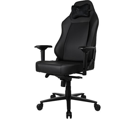 AROZZI herní židle PRIMO Full Premium Leather Black/ 100% přírodní italská kůže/ černá (PRIMO-PREM-BK)