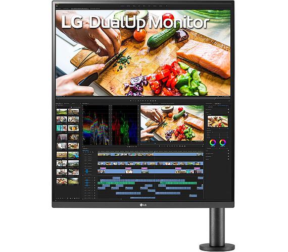 LG Dual monitor 28MQ780-B / 27,6"/ IPS / 2560x2880 / 16:18 / 1000:1/ 300 cd/m2/ 5 ms /HDMI / DP/ USB-C / repro (28MQ780-B.AEU) + DOPRAVA ZDARMA