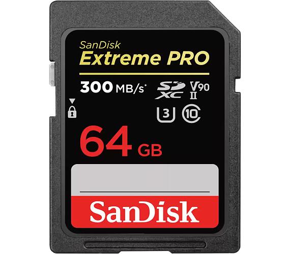 Sandisk sanDisk Extreme PRO SDXC 64GB 300MB/s V90 UHS-II (SDSDXDK-064G-GN4IN) + DOPRAVA ZDARMA