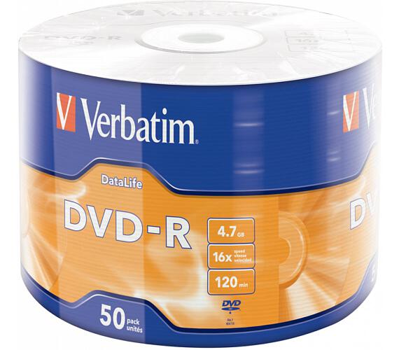 Verbatim DVD-R DataLife 4,7GB/ 16x/ 50pack/ wrap (43791)