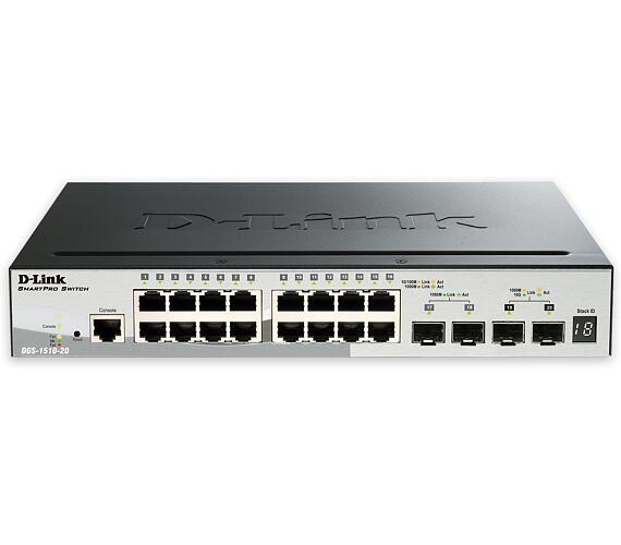 D-Link DGS-1510-20 Switch 16xGbit + 2xSFP + 2xSFP+ (DGS-1510-20/E) + DOPRAVA ZDARMA