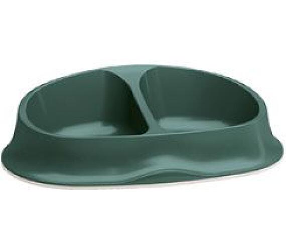 Miska plast dvojmiska SMART 2x0,25l zelen Zolux