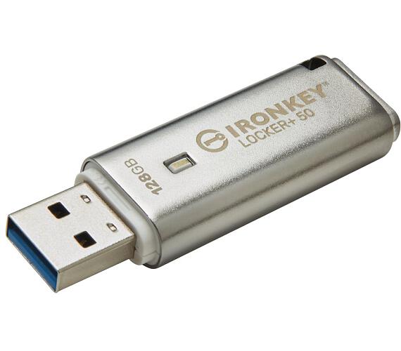 Kingston IronKey Locker+ 50 128GB / USB 3.2 / Šifrování XTS-AES (IKLP50/128GB)