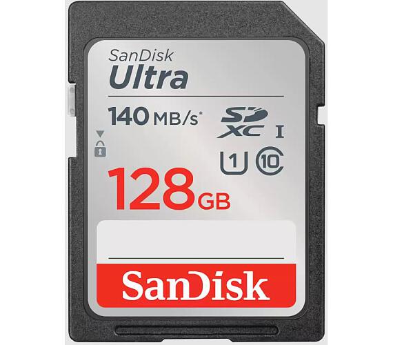Sandisk sanDisk Ultra / SDXC / 128GB / 140MBps / UHS-I U1 / Class 10/Černá (SDSDUNB-128G-GN6IN)