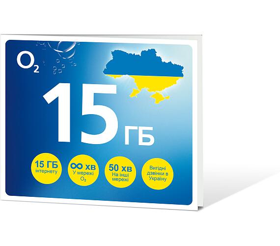 O2 Předplacená karta GO UKRAJINA 15 GB (SMALLPGO.50V15G54)