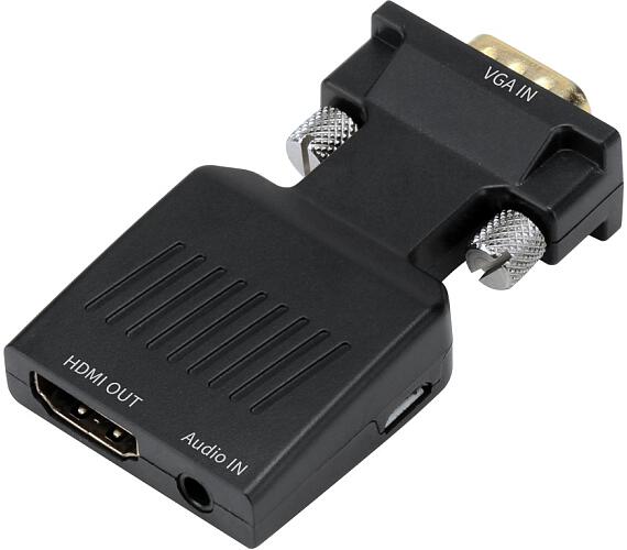 PREMIUMCORD premiumCord Převodník VGA na HDMI s audio vstupem a audio kabelem (khcon-52)