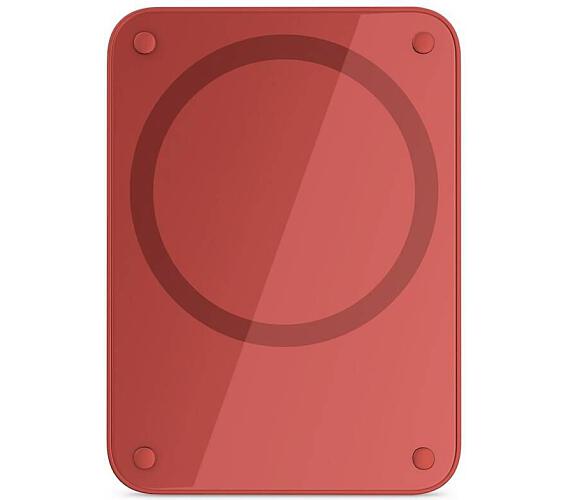Epico 4200mAh MagSafe kompatibilní bezdrátová power banka - červená + DOPRAVA ZDARMA