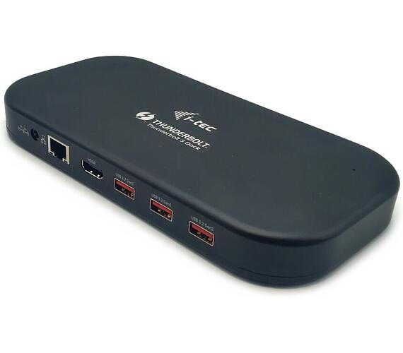 I-TEC dokovací stanice Thunderbolt 3 Dual 4K/ 5x USB-A 3.2/ USB-C/ HDMI/ LAN/ micro SD/SD/ Power Delivery 60W (TB3HDMIDOCKPD)