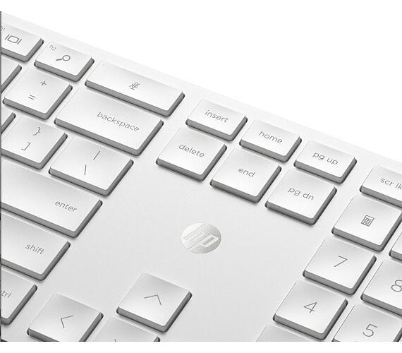 HP Bezdrátová klávesnice a myš HP 650 CZ/SK - bílá (4R016AA#BCM)