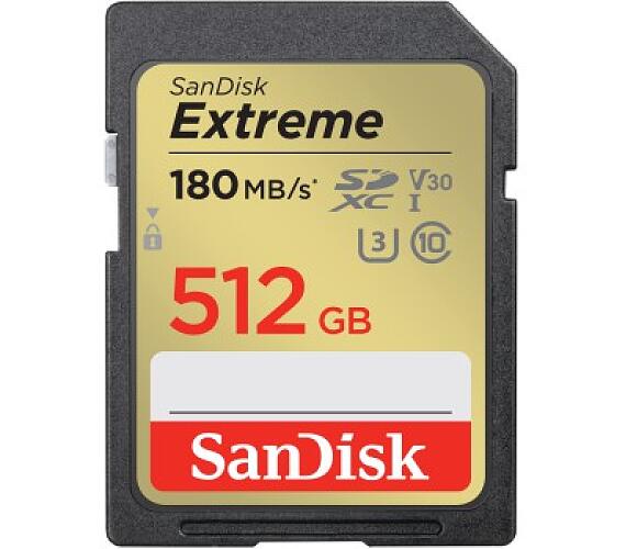 Sandisk Extreme 512 GB SDXC Memory Card 180 MB/s and 130 MB/s + DOPRAVA ZDARMA