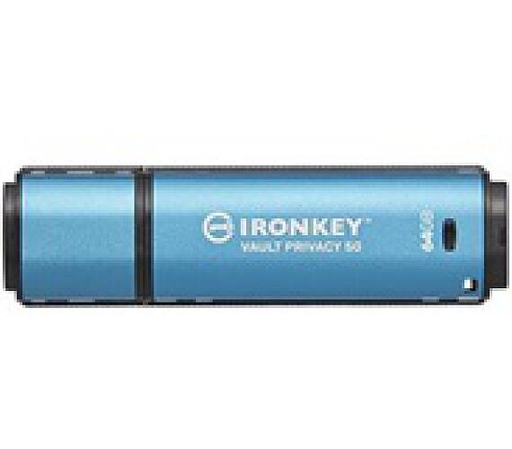 Kingston Flash Disk IronKey 64GB Vault Privacy 50 AES-256 Encrypted + DOPRAVA ZDARMA