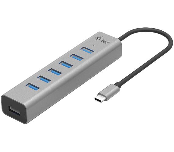 I-TEC USB-C nabíjecí HUB Metal/ 7 portů/ USB-A 3.2 Gen 1/ kovový (C31HUBMETAL703)