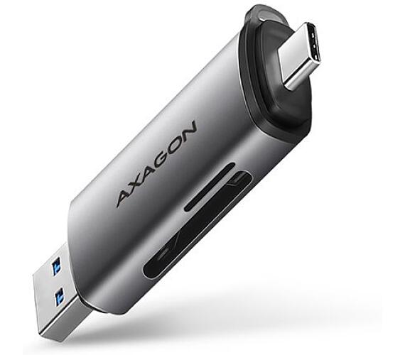 Axagon čtečka paměťových karet MicroSD/SD / CRE-SAC / USB-A / USB-C / 3.2 Gen1 /