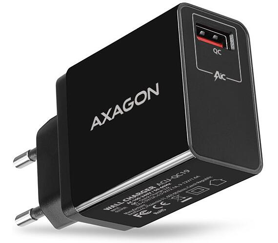 Axagon síťová nabíječka 19W / ACU-QC19 / USB-A / QC3.0/AFC/FCP/SMART
