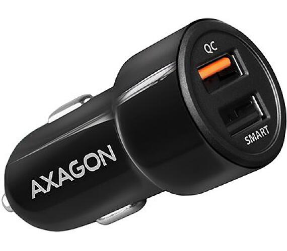 Axagon rychlo nabíječka do auta / PWC-QC5 / 2x USB-A / QC3.0/AFC/FCP + 5V-2.6A