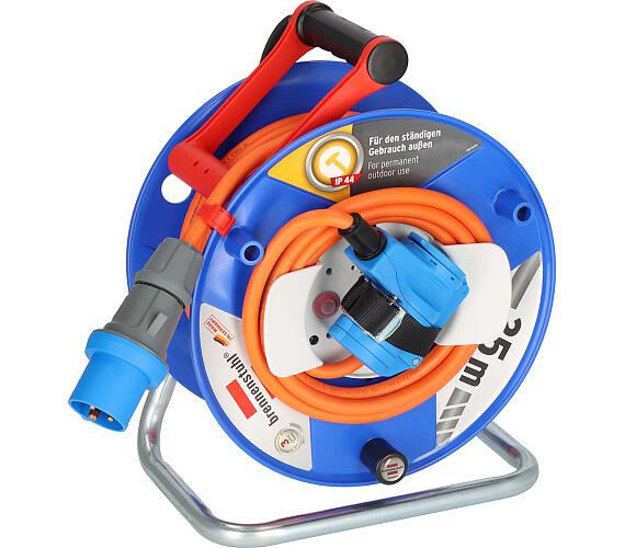 Brennenstuhl - CEE cable reel with 23+2m RN cable in orange (camping cable reel with CEE corner coupling incl. socket + CEE plug + DOPRAVA ZDARMA