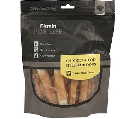 FITMIN Pochoutka FFL dog treat chicken & cod stick 400g