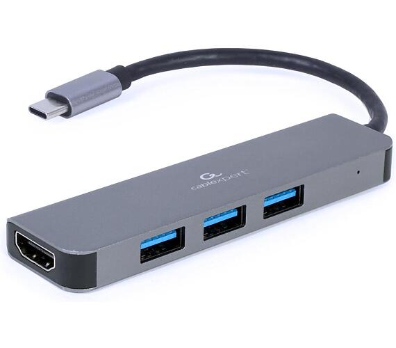 Gembird USB-C 2v1 multiport hub + HDMI (A-CM-COMBO2-01)