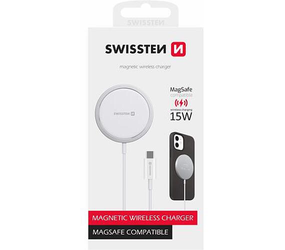 Swissten MagStick WIRELESS NABÍJEČKA PRO APPLE IPHONE (kompatibilní s MagSafe)