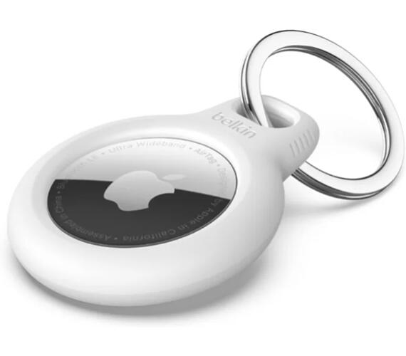 Belkin pouzdro s kroužkem na klíče pro Airtag bílé (F8W973btWHT)