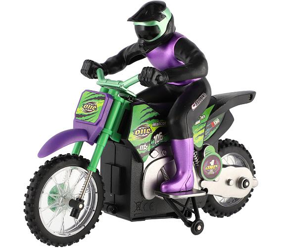 Teddies Motorka RC plast 22cm 2,4GHz na dálkové ovládání na baterie v krabici 33x23x13cm