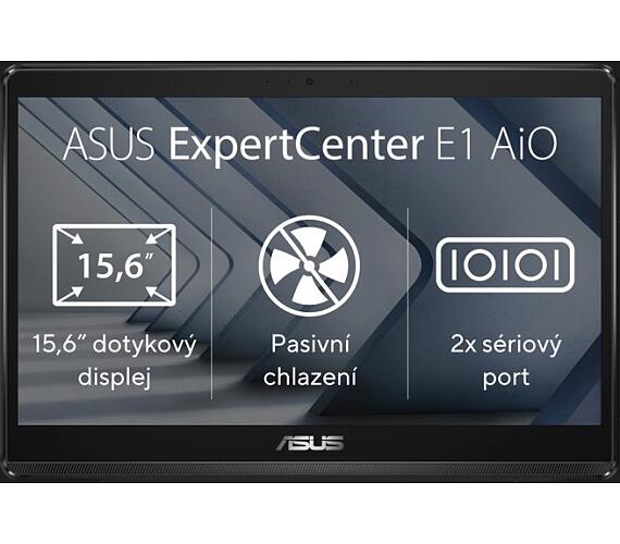Asus ExpertCenter E1 AiO N4500/8GB/128GB SSD/15,6" HD Touch/2yr Pick up & Return/Bez OS/Černá (E1600WKAT-BD037M)