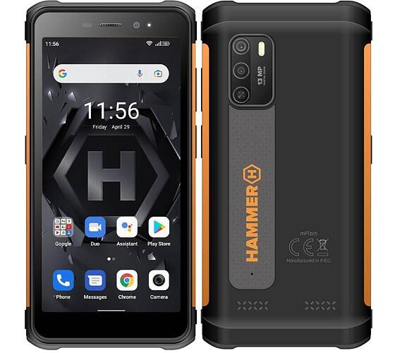 myPhone Hammer Iron 4 oranžový + DOPRAVA ZDARMA