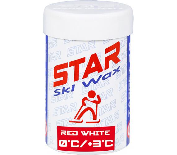Star Ski Wax Stick red white 45g