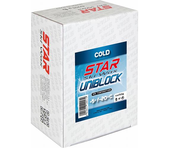 Star Ski Wax Uniblock cold 4x250g