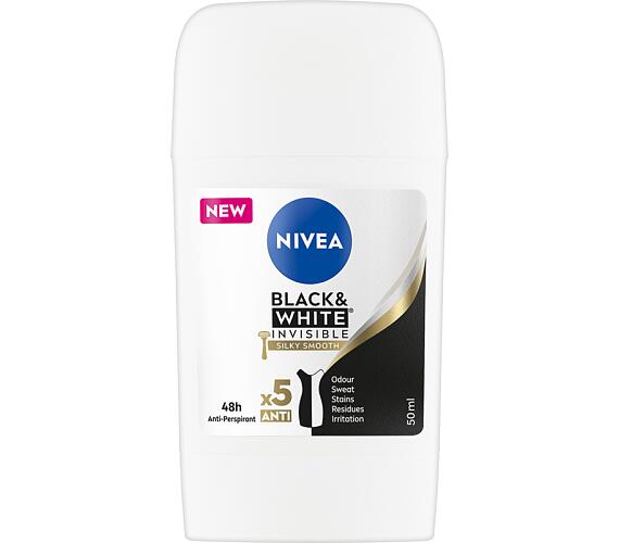 Nivea antiperspirant Black & White Silky Smooth, 50 ml