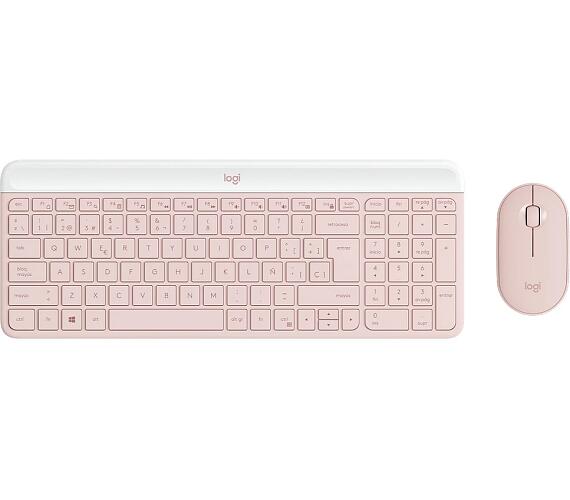 Logitech Slim Wireless Keyboard and Mouse Combo MK470 - ROSE - US INT'L - INTNL (920-011322)