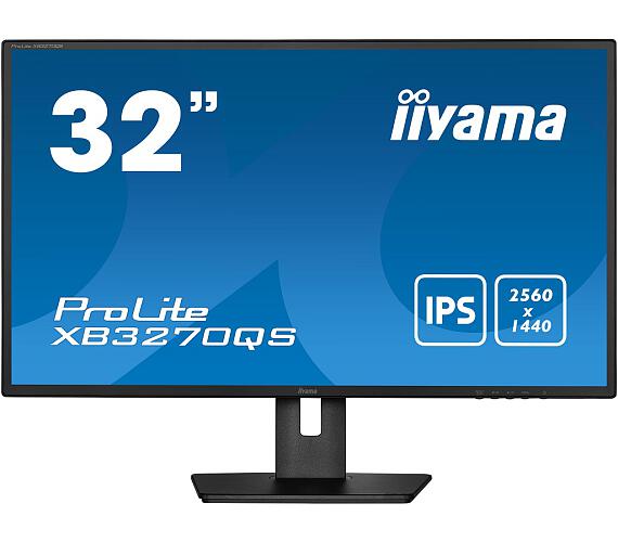IIYAMA iiyama ProLite / XB3270QS-B5 / 31,5" / IPS / QHD / 60Hz / 4ms / Black / 3R