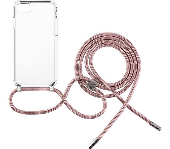 FIXED Pure Neck s růžovou šňůrkou na krk pro Apple iPhone 7/8/SE (2020/2022)