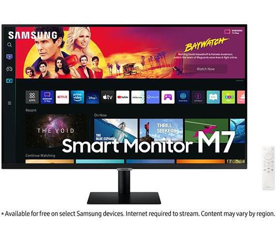 Samsung Smart Monitor M7 32" LED VA 3840x2160 Mega DCR 4ms 300cd HDMI USB-C Wifi repro (LS32BM700UPXEN)