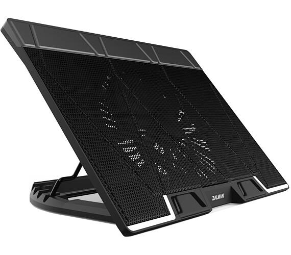 ZALMAN chladič notebooku ZM-NS3000 / pro notebooky do 17" / naklápěcí / USB Hub / USB / černý