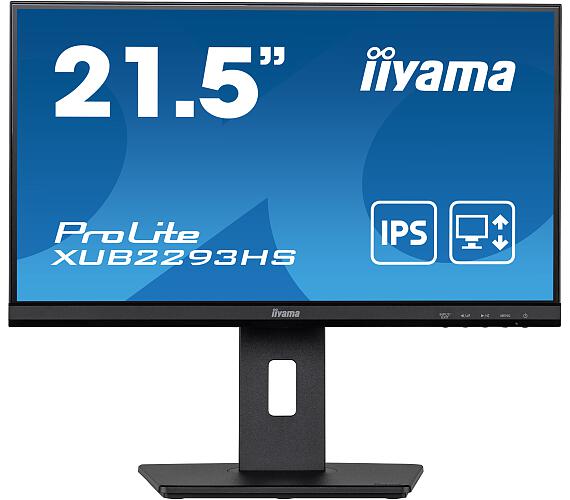 IIYAMA iiyama ProLite / XUB2293HS-B5 / 21,5" / IPS / FHD / 75Hz / 3ms / Black / 3R